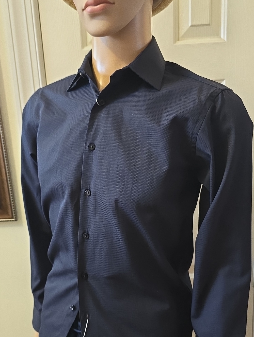 Ben Sherman Brand Men's Blue Dress Shirt Size Small Slim Fit